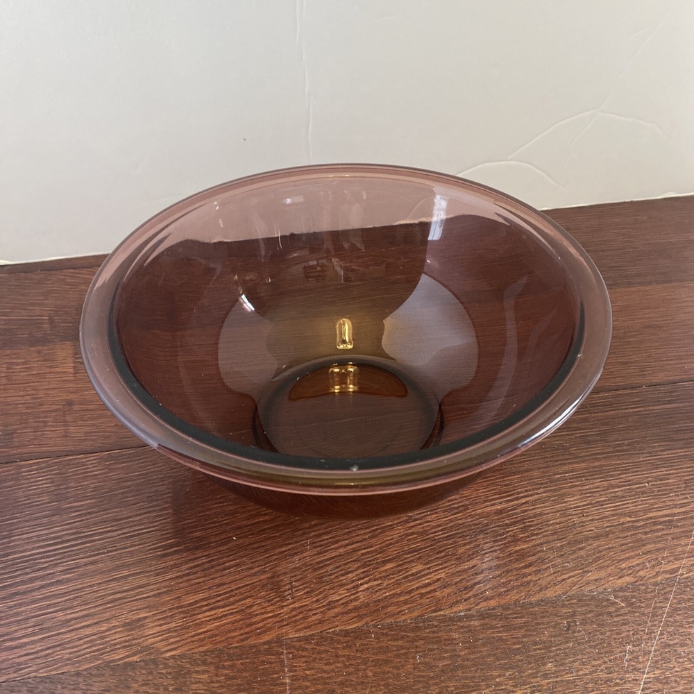 Vintage Pyrex‎  1.5 L Cranberry Nesting Mixing Bowl #323 Glass 8.25"